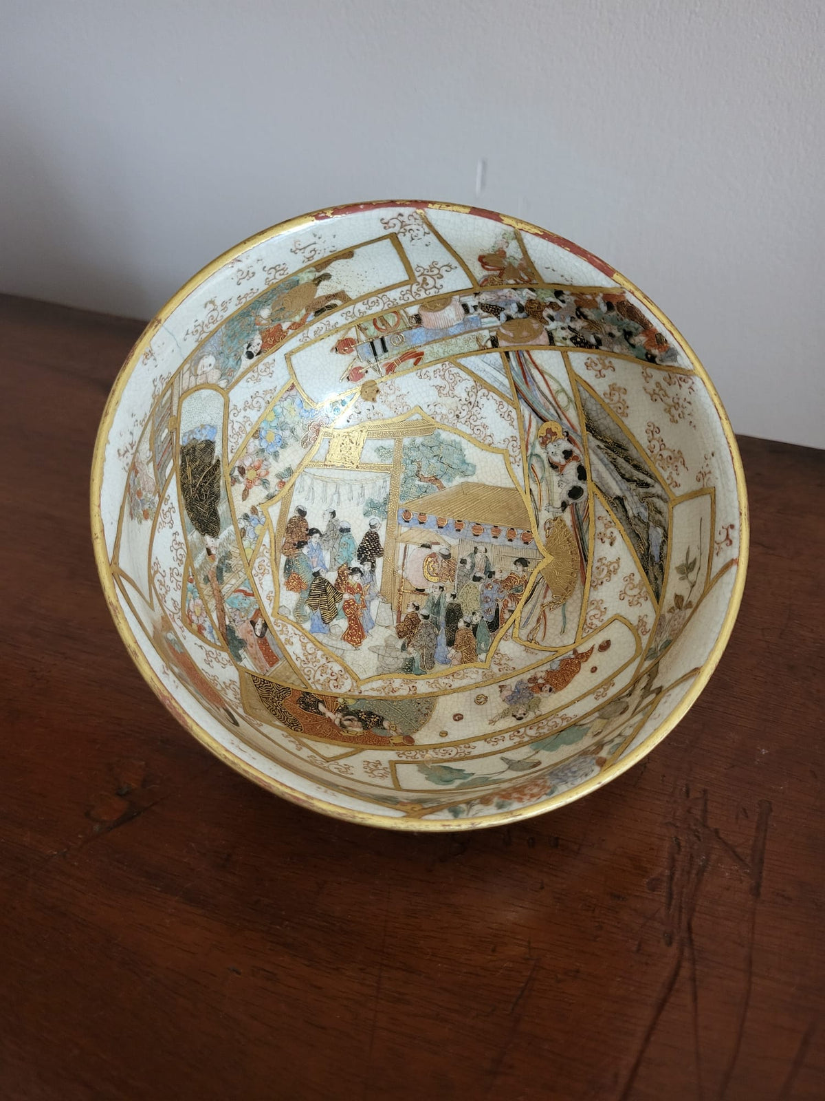 A small Japanese Meiji period Satsuma bowl