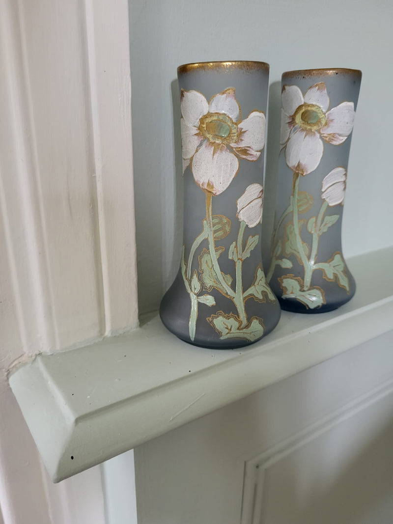 Pair of Art Nouveau French vases